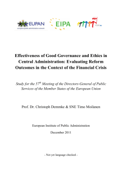 DG Study Finalx - Bureau Integriteitsbevordering Openbare Sector