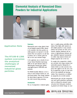 Elemental Analysis of Nanosized Glass Powders