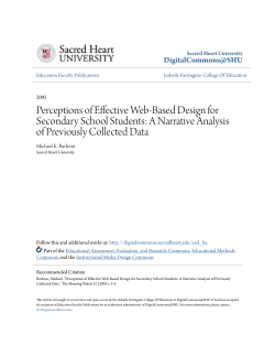 Perceptions of Effective Web-Based Design for Secondary School