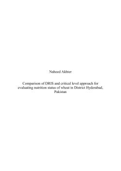 Comparison of DRIS and critical level approaches for