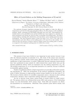 Effect of Crystal Defects on the Melting Temperature of Ni and Al