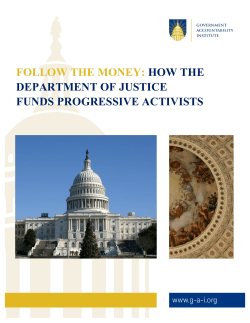 follow the money: how the department of justice funds progressive