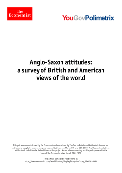 Anglo-Saxon attitudes: a survey of British and
