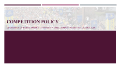 Competition Policy