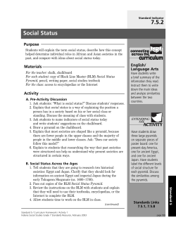 Social Status - Lesson Corner
