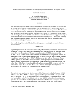 Surface temperature dependence of the frequency of severe storms
