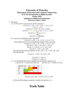 Exam1 - University of Waterloo
