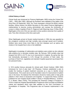 A Brief History of Audit