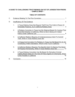 A GUIDE TO CHALLENGING TRUE FINDINGS ON OUT