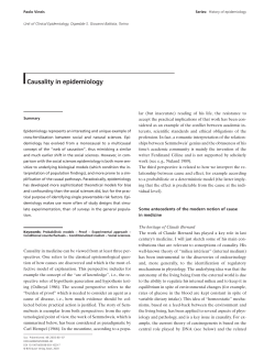 Causality in epidemiology