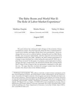 The Baby Boom and World War II: The Role of Labor Market