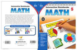 Interactive Notebooks - Carson