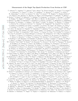 Measurement of the Single Top Quark Production Cross Section at