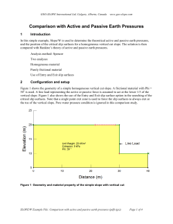 Comparison with Active and Passive Earth Pressures - Geo