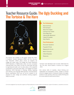 Teacher Resource Guide : The Ugly Duckling