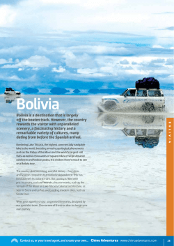 Bolivia - Chimu Adventures