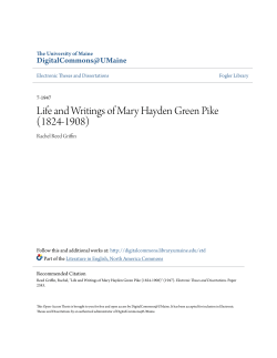 Life and Writings of Mary Hayden Green Pike