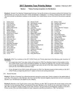 2017 Priority List