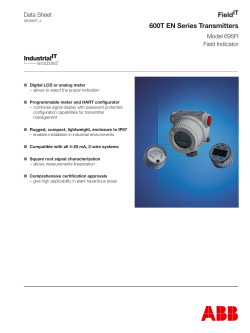 Field 600T EN Series Transmitters