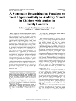 A Systematic Desensitization Paradigm to Treat Hypersensitivity to