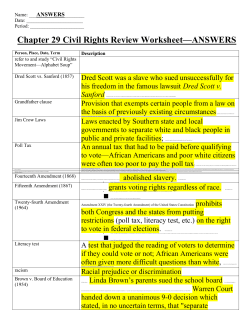 9B-Chapter 29 Civil Rights Review Worksheet