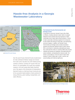 Hassle-free Analysis in a Georgia Wastewater Laboratory