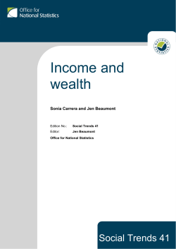 Income and wealth - Office for National Statistics