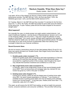 Markets Stumble. What Does Data Say?