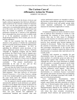 The Curious Case of Affirmative Action for Women