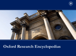 Oxford RE Presentation1