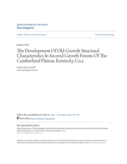 The Development Of Old-Growth Structural Characteristics In