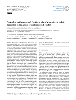 Natural or anthropogenic? On the origin of atmospheric sulfate