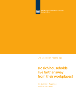 Do rich households live farther away from their workplaces?