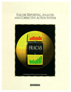 Failure Reporting, Analysis, and Corrective Action System