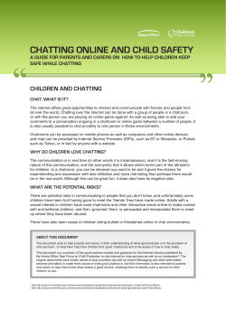 chatting online and child safety