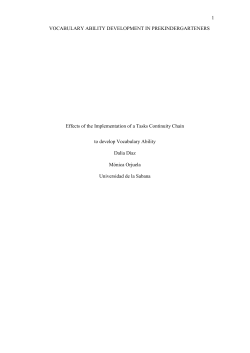 1 VOCABULARY ABILITY DEVELOPMENT IN