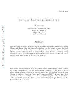 Notes on Strings and Higher Spins