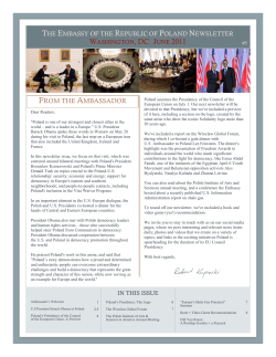 June 2011 - Embassy of the Republic of Poland in Washington, DC
