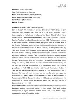 Emir Farid Chehab Collection