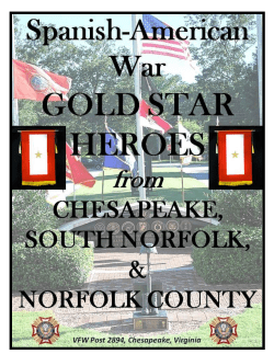 chesapeake gold star hero from spanish american war