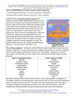Corresponding Punctuation Marks