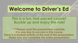 Driver`s Ed COURSE email