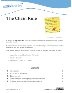 The Chain Rule