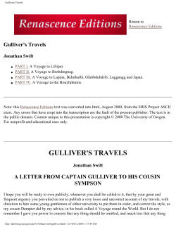 Gullivers Travels - Scholars` Bank