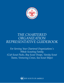 the chartered organization representative