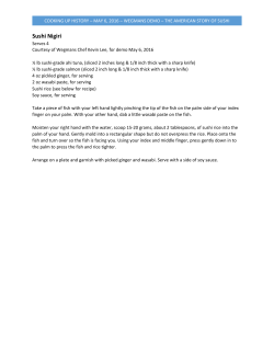 COOKING UP HISTORY - National Museum of American History