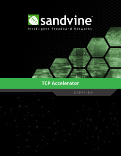 Sandvine TCP Accelerator Overview