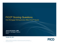 FICO&reg; Scoring Questions