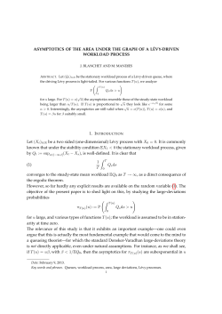 Asymptotics of the Area under the Graph of a L&eacute;vy
