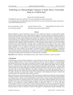 Trafficking As a Human Rights Violation